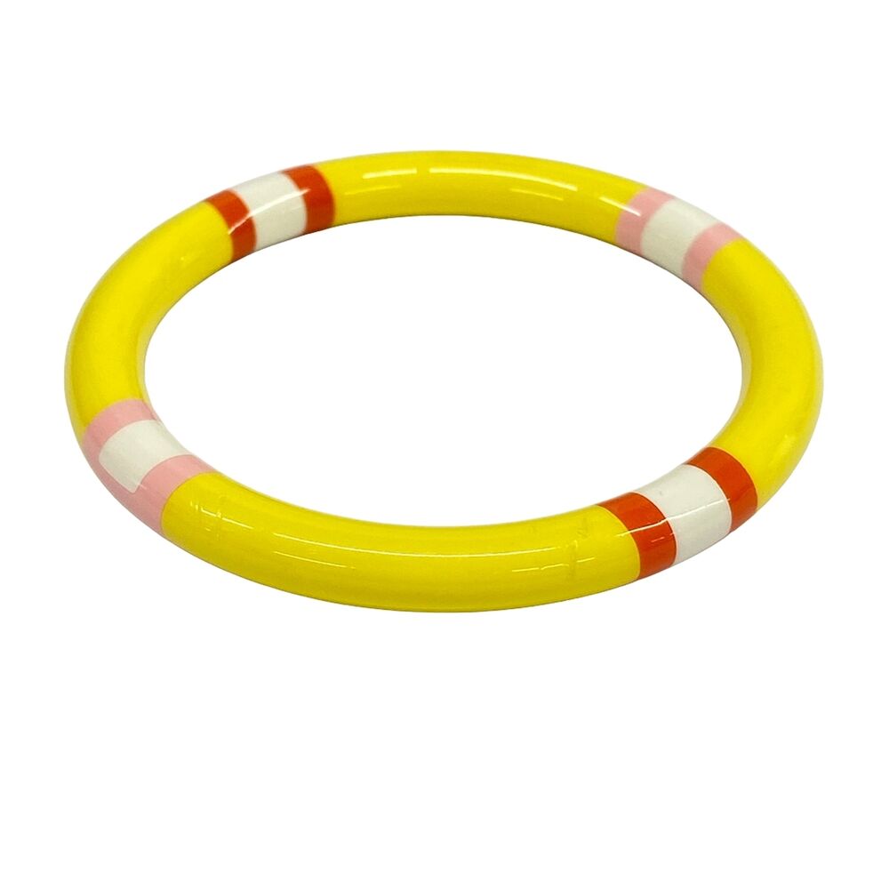 Hermès H Equipe Bangle Yellow Cream Multi